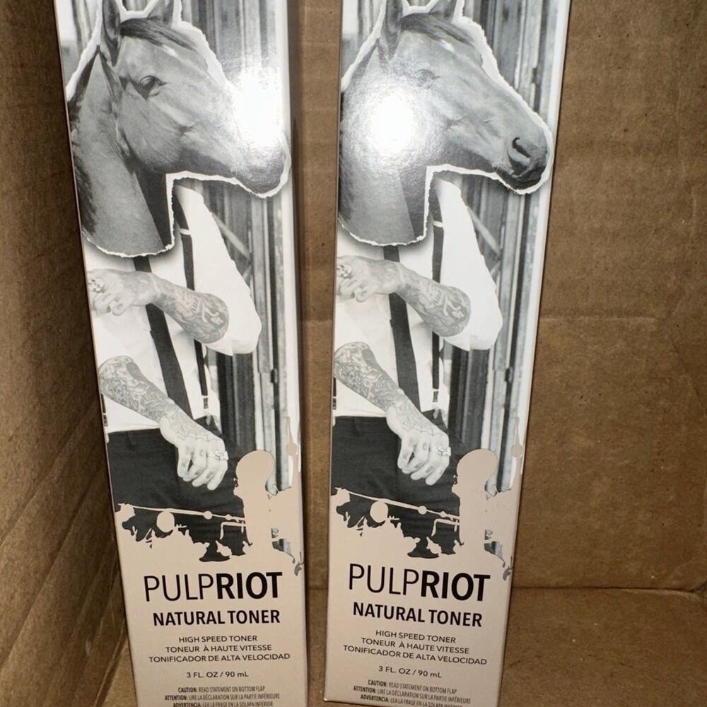 Pulp Riot Natural Toner High Speed Toner 3 fl oz 90 ml 2 Pack New Boxed hair